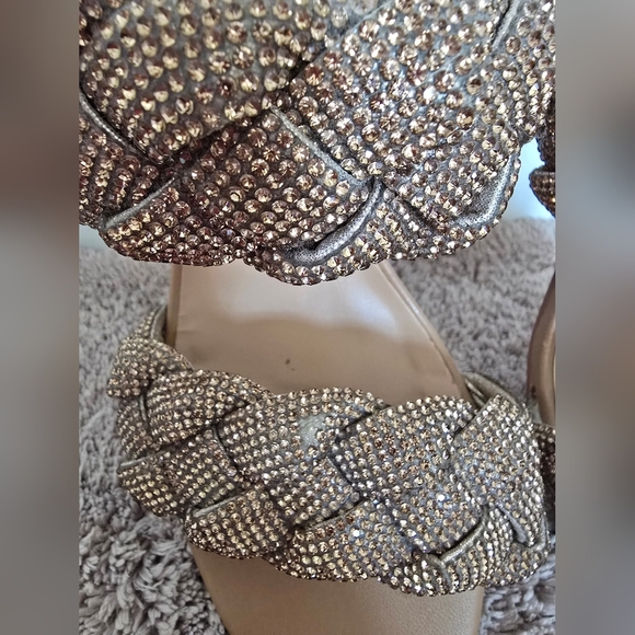 Steve Madden Tan Braided Slip-On Sandals - Picture 4 of 13